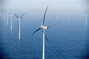 wind turbine at sea