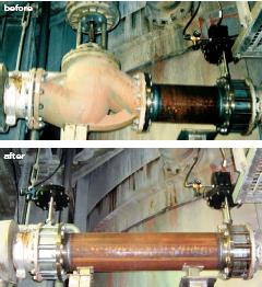 Sliding gate control valve in application
