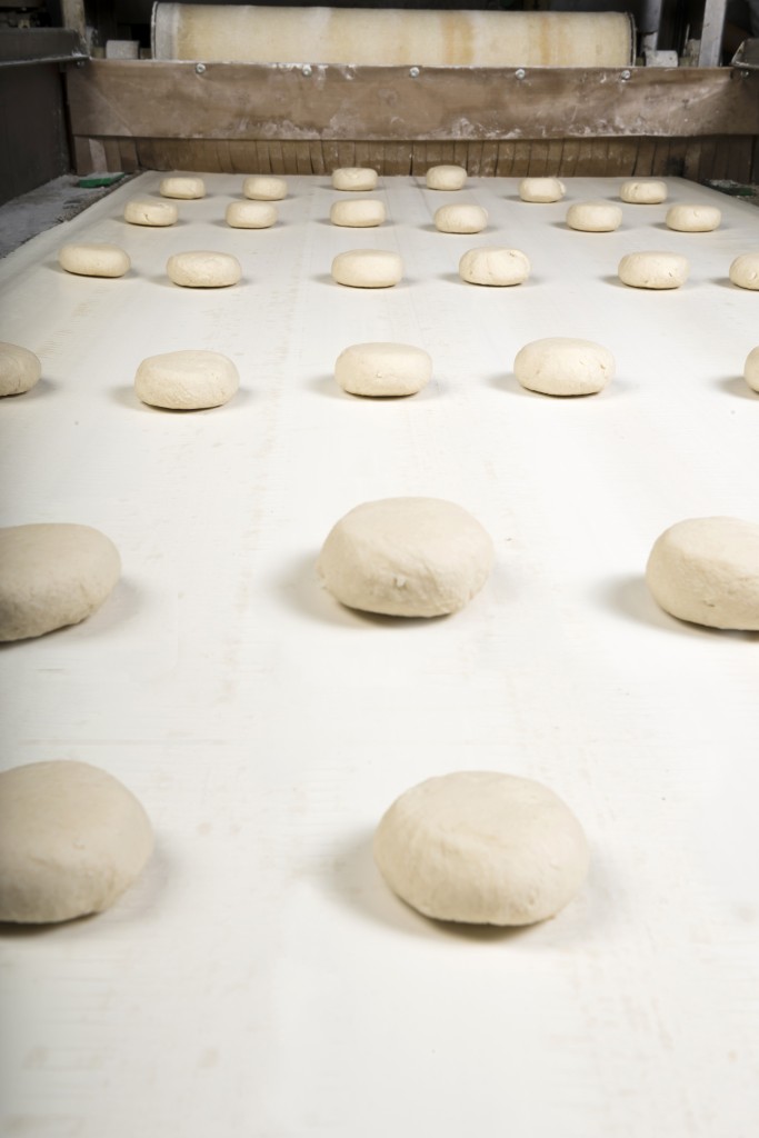 Production line in the bakery