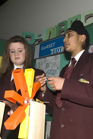Students engaging with engineering