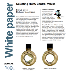 A white paper about HVAC Control Valves