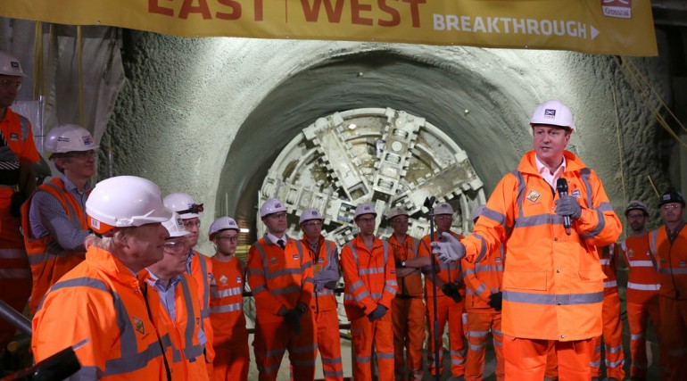 Completion of London Crossrail's gargantuan tunnels