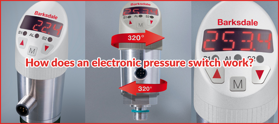 How does an electronic pressure switch work